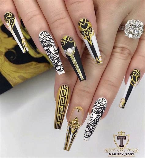 versace nails design|versace nails eastvale ca.